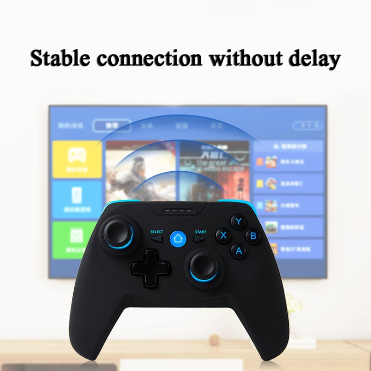 CX-X1  2.4GHz + Bluetooth 4.0 Wireless Game Controller Handle For Android / iOS / PC / PS3, Single Handle (Blue), Handle + Bracket (Blue), Handle + Bracket+ Receiver (Blue)