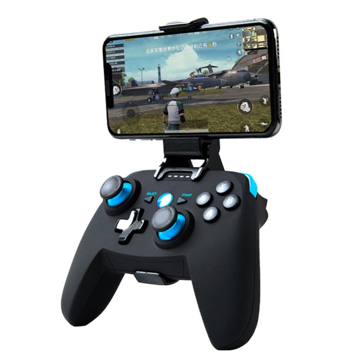 CX-X1  2.4GHz + Bluetooth 4.0 Wireless Game Controller Handle For Android / iOS / PC / PS3, Single Handle (Blue), Handle + Bracket (Blue), Handle + Bracket+ Receiver (Blue)
