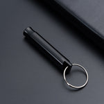 6 PCS Multifunctional Whistle Keychain Men Keyring Pendant, Red Whistle, Black Whistle