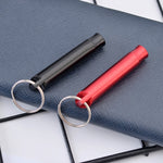 6 PCS Multifunctional Whistle Keychain Men Keyring Pendant, Red Whistle, Black Whistle