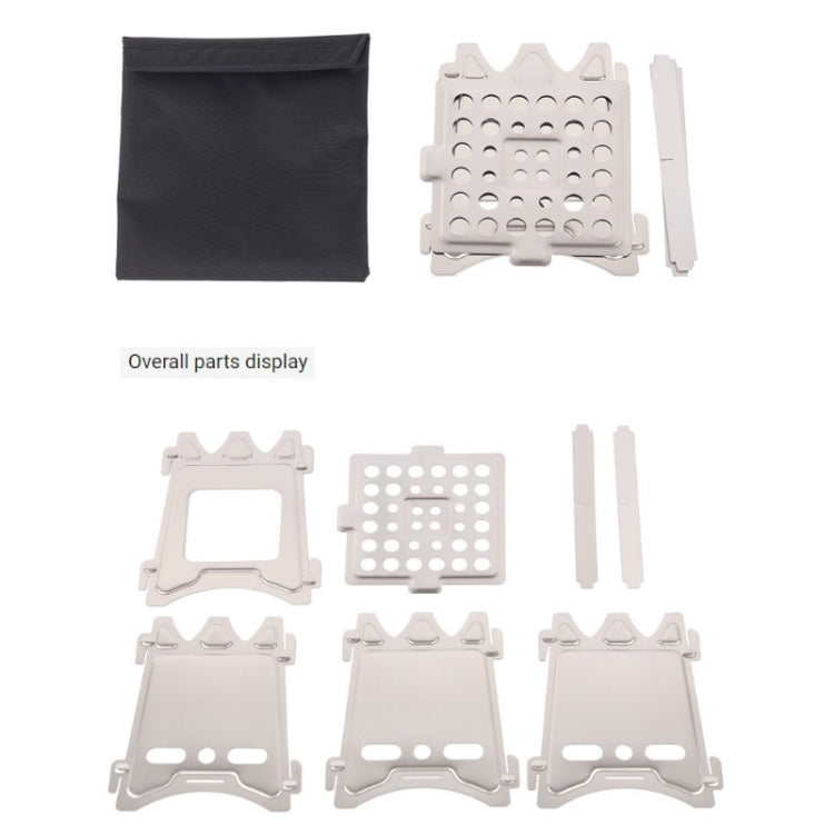 Stainless Steel Picnic Stove Wilderness Survival Foldable Stove, Foldable Stove