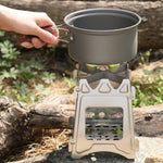 Stainless Steel Picnic Stove Wilderness Survival Foldable Stove, Foldable Stove