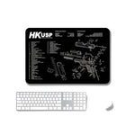 2 PCS Heat Transfer Non-Slip Single-Sided Office Gaming Mouse Pad, 2mm, 3mm, 4mm, 5mm