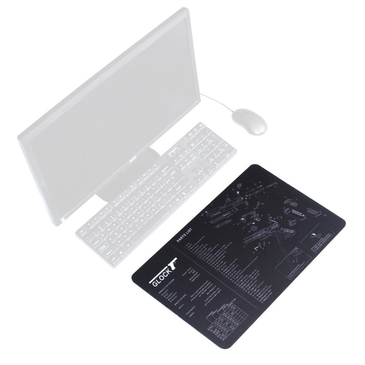 2 PCS Heat Transfer Non-Slip Single-Sided Office Gaming Mouse Pad, 2mm, 3mm, 4mm, 5mm