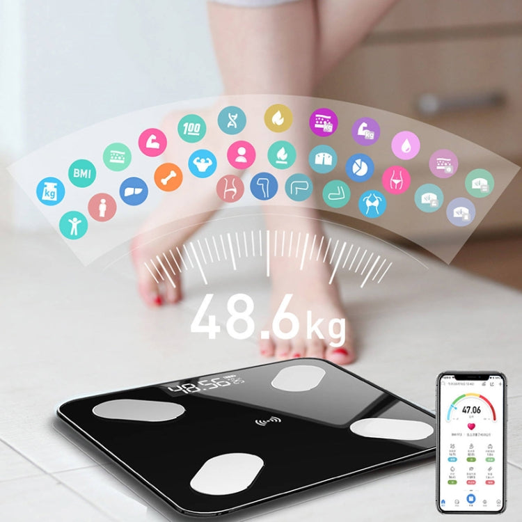Smart Bluetooth Weight Scale Home Body Fat Measurement Health Scale, Battery Model, Charge Model, Solar + Charge Model