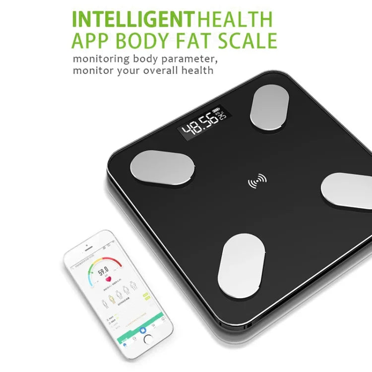 Smart Bluetooth Weight Scale Home Body Fat Measurement Health Scale, Battery Model, Charge Model, Solar + Charge Model