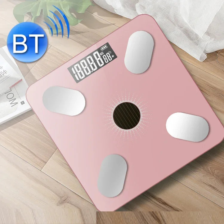 Smart Bluetooth Weight Scale Home Body Fat Measurement Health Scale, Battery Model, Charge Model, Solar + Charge Model