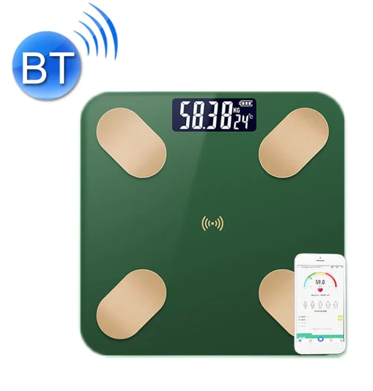 Smart Bluetooth Weight Scale Home Body Fat Measurement Health Scale, Battery Model, Charge Model, Solar + Charge Model