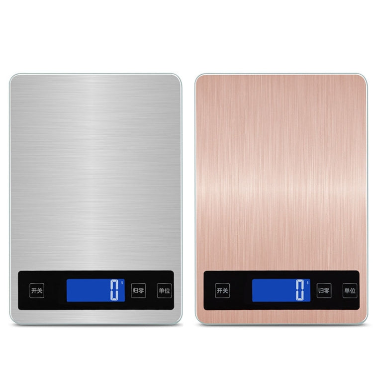 A10-1 Portable USB Kitchen Scale Household Food Baking Tea Quasi-Gram Weight Bench Scale, 5kg / 1g(White), 10kg / 1g(White), 15kg / 1g(White), 5kg / 1g(Rose Gold), 10kg / 1g(Rose Gold), 15kg / 1g(Rose Gold)
