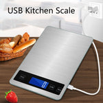 A10-1 Portable USB Kitchen Scale Household Food Baking Tea Quasi-Gram Weight Bench Scale, 5kg / 1g(White), 10kg / 1g(White), 15kg / 1g(White), 5kg / 1g(Rose Gold), 10kg / 1g(Rose Gold), 15kg / 1g(Rose Gold)