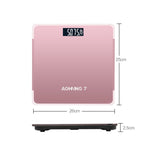 AOHANG7 Home Precision Weight Scale, Battery Version(Red), Battery Version(Rose Gold), Battery Version(Bright Black)