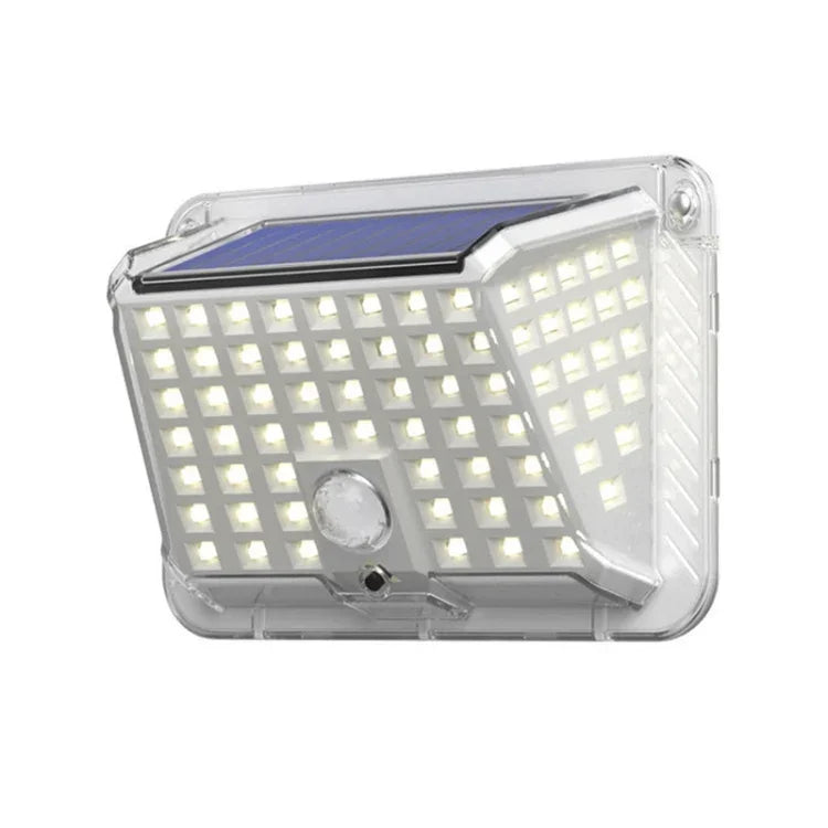 Solar Wall Light Garden Four-Sided Luminous Solar Light Human Body Induction Waterproof Outdoor Light, 90 LED, 66 COB
