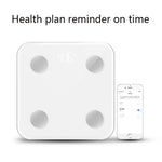 8066 Smart Body Fat Electronic Scale Home Bluetooth Weight Scale, Battery Style(White), Charging Style(White)