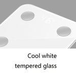 8066 Smart Body Fat Electronic Scale Home Bluetooth Weight Scale, Battery Style(White), Charging Style(White)