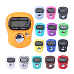 10 PCS Plastic Finger Counter Manual Ring Style Mini Electronic Counter, Random Colour Delivery, 10PCS Random Colour