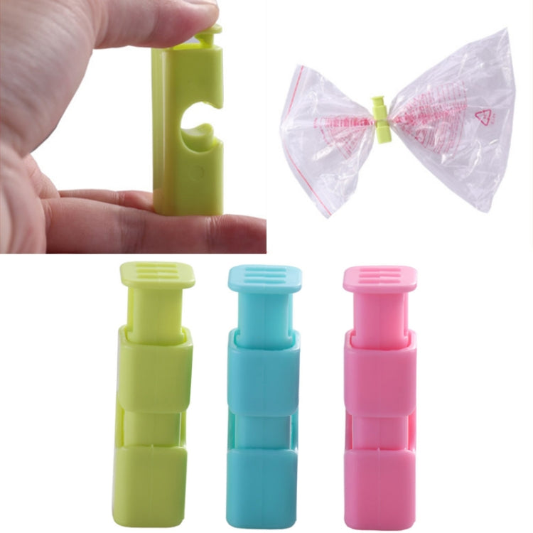 10 PCS Locking Square Clip Fruit And Vegetable Fresh-Keeping Bag Sealing Clip Convenient Press Spring Sealing Clip,Random Color Delivery, Fresh-Keeping Bag Clip