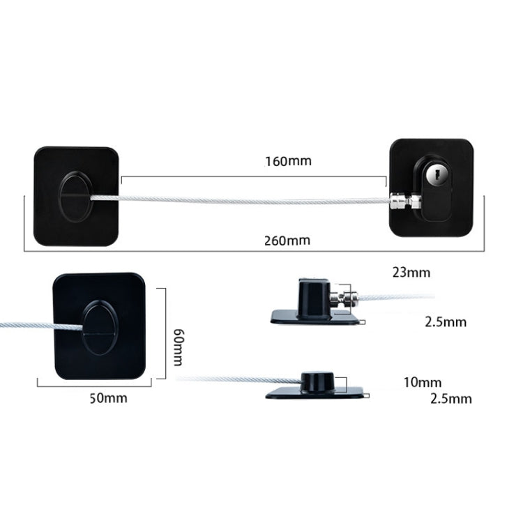 Child Safety Lock High-Rise Protective Lock, FQ3 Black Square, FQ3 White Square, FQ2 Black Square, FQ2 White Square