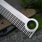 3 PCS Stainless Steel High-Strength Comb Outdoor EDC Portable Tool