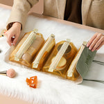 4-in-1 Multifunktions-Kosmetiktasche mit herausnehmbarem, großem Fassungsvermögen – ideal für Reisen und als Waschtasche. Erhältlich in den Farben Rotwein, Schwarz, Grau, Grün, Rosa, Braun, Blau, Lila und Weiß (Upgrade).