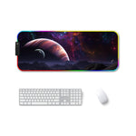 F-01 Rubber Thermal Transfer RGB Luminous Non-Slip Mouse Pad, 300x350x4mm, 350x600x3mm, 350x600x4mm, 300x800x3mm, 300x800x4mm
