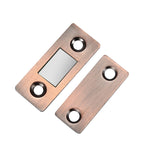 Punch-Free Invisible Cabinet Door Magnetic Suction Launcher Door Suction Double Magnet Sliding Door Suction, Black, Golden, Green Bronze, Red Bronze, Yellow Bronze