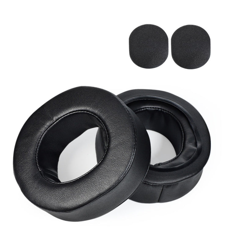 2 قطع أغطية إسفنجية لسماعات Sony MDR-DS7500 / RF7500، النمط: جلد بروتين سميك مع وسادات قطنية، جلد حمل سميك مع وسادات قطنية، جلد بروتين أصلي، جلد حمل أصلي