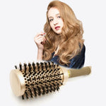 High Temperature Resistant Ceramic Bristles Roller Comb Nylon Needle Cylinder Curling Comb, 25, 32, 45, 53