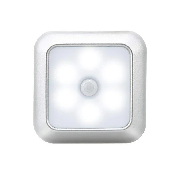 1143 Human Body Sensation Night Light Smart Home Sensing Lights, Silver White Light, Silver Warm Light, White Shell White Light, White Shell Warm Light