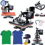 WL2938T 1200W 5 in 1 Heat Transfer Machine For T-Shirt Printing Heat Transfer Machine, EU Plug, 1200W