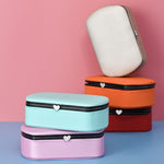 HN-001 Travel Portable Ring Lipstick Jewelry Storage Box, Necklace Version Pink, Mirror Version Pink, Necklace Version Blue, Mirror Version Blue, Necklace Version Orange, Mirror Version Orange, Necklace Version Gold, Mirror Version Gold                ...