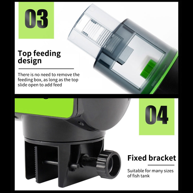 AquaBlue Fish Tank Intelligent Timing Automatic Feeder Aquarium Goldfish Feeder Large Capacity Fish Feeder,Model:, AF-2019A, AF-2019B English Version, AF-2019C Lithium Battery Charging, AF-2019B  + Square Feeding Circle, AF-2019B + Round Feeding Circle