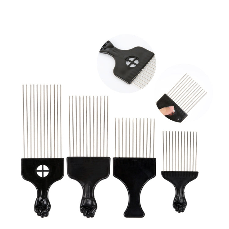 3 PCS Hairdressing Steel Needle Oil Hair Comb Plastic Haircut Pointed Tail Comb, P2020, P2021, C6, C5