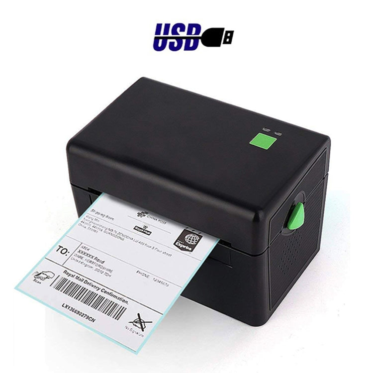 طابعة ملصقات حرارية XP-108B بقياس 4 إنش 108 مم، طابعة باركود، طابعات ملصقات شحن UPS DHL USPS DPD POCHTA، قابس الاتحاد الأوروبي، USB، USB + بلوتوث نسخة