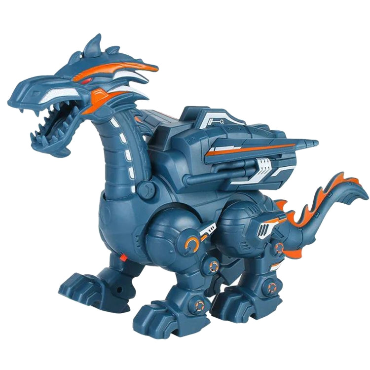 Electric Mechanical Dinosaur Toy Simulation Animal Toy Multifunctional Sound And Light Toy, Style:, Spray-Blue, Spray-Dark Black, No Spray-Gray, No Spray-Green