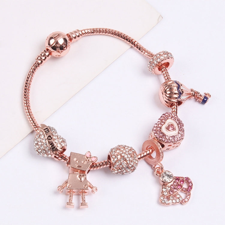 Women Rose Gold Beaded Bracelet, SL124 18cm, SL124 19cm, SL124 20cm, SL125 18cm, SL125 19cm, SL125 20cm, SL126 18cm, SL126 19cm, SL126 20cm, SL128 18cm, SL128 19cm, SL128 20cm, SL129 18cm, SL129 19cm, SL129 20cm, SL130 18cm, SL130 19cm, SL130 20cm     ...