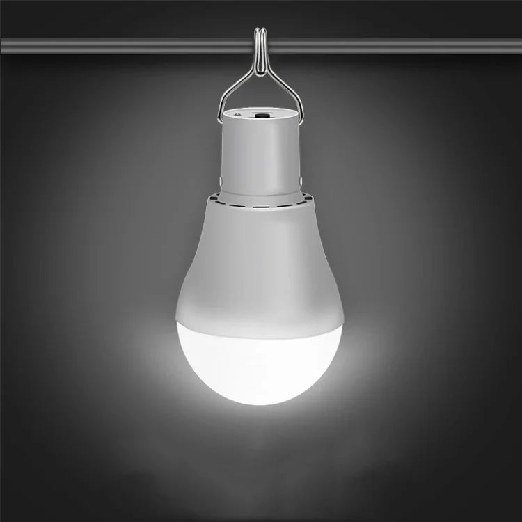 LED Solar Bulb USB Portable Outdoor Emergency Light Bulb Camping Lighting