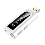 محول استقبال بلوتوث 5.0 للسيارة USB FM + AUX إخراج صوتي مزدوج مرسل ستيريو، K9 أبيض