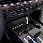 محول استقبال بلوتوث 5.0 للسيارة USB FM + AUX إخراج صوتي مزدوج مرسل ستيريو، K9 أبيض