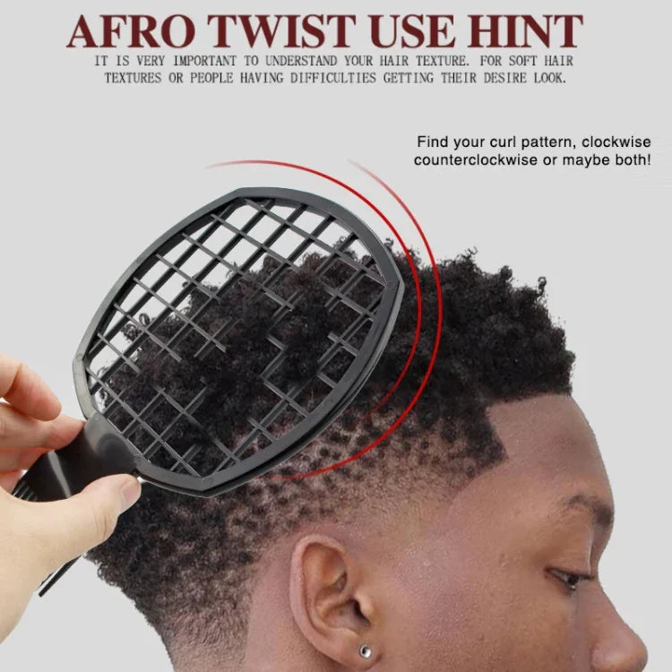 Men Curly Hair Comb Afro Dirty Braid Hair Comb, NO8-1 Black, NO8-2 Red, NO8-3 Pink, NO8-4 Blue