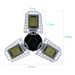 LED Industrial Mining Light Waterproof Light Sensor Folding Tri-Leaf Garage Lamp, 60W, 80W, 100W