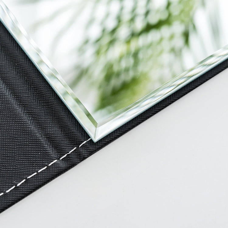 Folding Portable High-definition Makeup Mirror PU Leather Desktop Vanity Mirror,Size: Medium (Pink), Extra Large (Black), Extra Large (White), Extra Large (Red), Extra Large (Pink), Large (Black), Large (White), Large (Red), Large (Pink), Medium (Black...