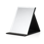 Folding Portable High-definition Makeup Mirror PU Leather Desktop Vanity Mirror,Size: Medium (Pink), Extra Large (Black), Extra Large (White), Extra Large (Red), Extra Large (Pink), Large (Black), Large (White), Large (Red), Large (Pink), Medium (Black...