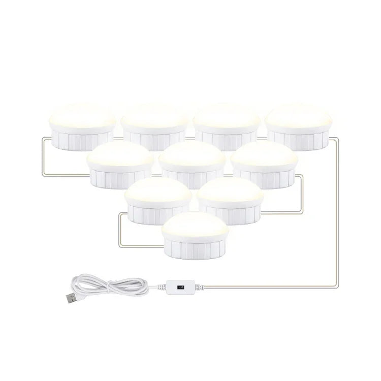 LED Makeup Mirror Light Beauty Fill Light Hand Sweep Sensor Mirror Front Light, 2 Bulbs, 6 Bulbs, 10 Bulbs, 14 Bulbs