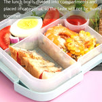 صندوق غداء ميكروويف للطلاب XINGCHENG XC-451 بلاستيك مع تقسيمات، صندوق غداء محمول، أزرق، وردي