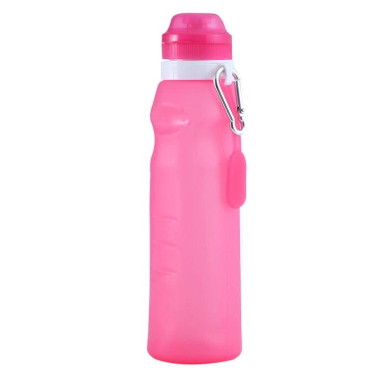 XC-282 600ml Silicone Folding Cup Out Camping Cycling Sports Kettle, White, Pink, Blue, Grapefruit Color