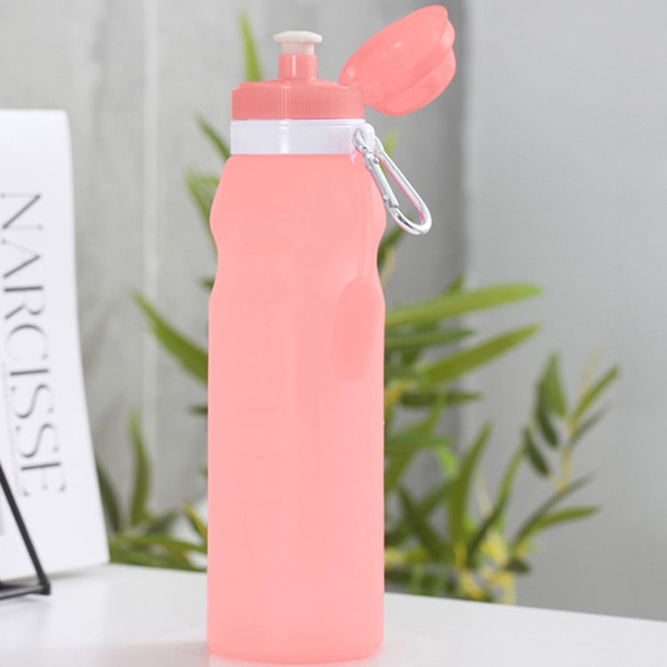 XC-282 600ml Silicone Folding Cup Out Camping Cycling Sports Kettle, White, Pink, Blue, Grapefruit Color