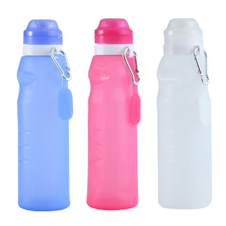 XC-282 600ml Silicone Folding Cup Out Camping Cycling Sports Kettle, White, Pink, Blue, Grapefruit Color