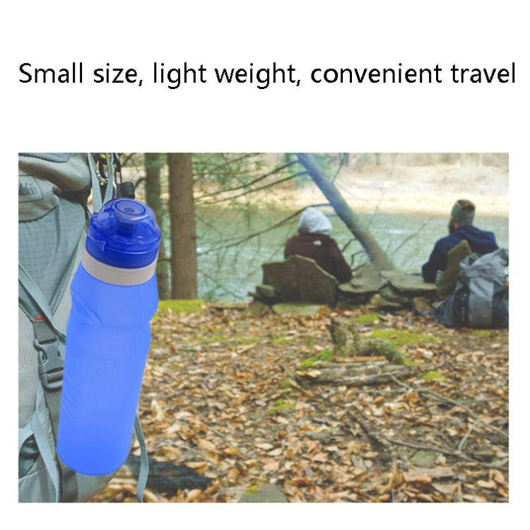 XC-282 600ml Silicone Folding Cup Out Camping Cycling Sports Kettle, White, Pink, Blue, Grapefruit Color