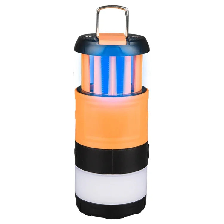 Outdoor LED Waterproof Electric Mosquito Killer Lamp Camping Lamp Flashlight, Orange, Sky Blue, Light Green