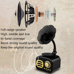 Ft-05 Wireless Retro Bluetooth Speaker Gramophone Mini Player, Gold, Pink, Walnut, Red, Black